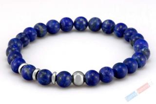 Pánský náramek z lapisu lazuli QA,  moudrost, láska a harmonie  (LL3637NS)