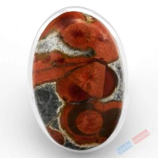 Velký stříbrný prsten (Ag 925/1000) s Peanut Wood Jasper QA, vel. kamene cca 32 x 21 mm,  oříšky v čokoládě , RARITA (JWP1211R)