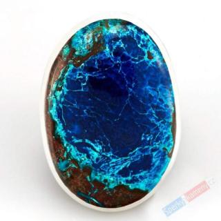 Velký stříbrný prsten (Ag 925/1000) se šatukitem QAA, vel. kamene cca 33 x 24 mm, RARITA (SH1633R)