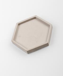 Podtácek z betonu šestiúhelník - natural