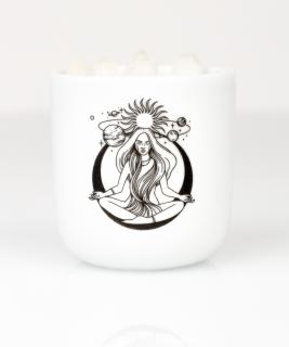 Svíčka v porcelánu - Nádech Výdech 1 - Meditace