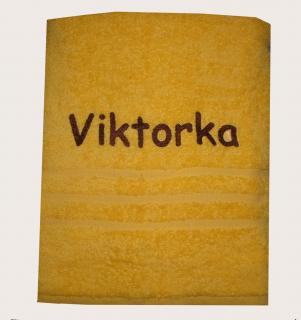 Comfort ručník se jménem na vaše přání - žlutý