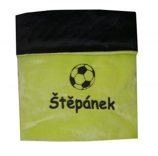Dětská deka se jménem na přání - míč , více barevných kombinací