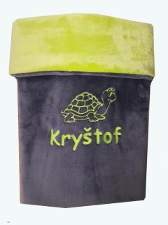 Dětská deka želvička  -  jméno na přání - více barev
