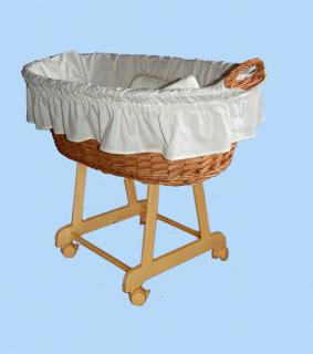 Košík na miminko II bez nebes - bílý Barva: Sv. šedá