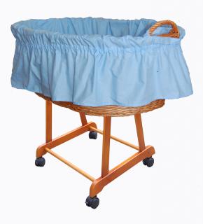 Košík na miminko II bez nebes - světle modrý