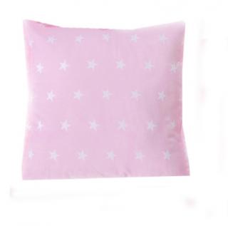 LITTLE PINK  Pohankový nahřívací polštářek 15 x 15 cm  - hvězdy na růžové