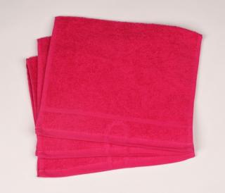 Malý froté ručník 30x50 cm - růžový