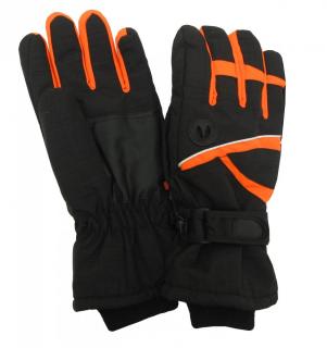 Pánské lyžařské rukavice Lucky A-51 oranžové - Velikost: L/XL