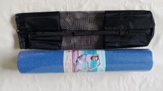 Podložka na cvičení YOGA 6 mm s obalem červená/černá: Zelená
