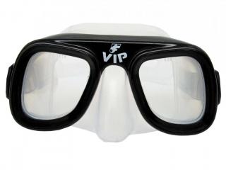 Potapěčské brýle Francis VIP silikon senior - Barva: černá + šedá