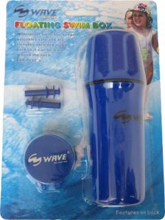 Vodotěsná schránka do vody na krk + ucpávky - Barva: modrá