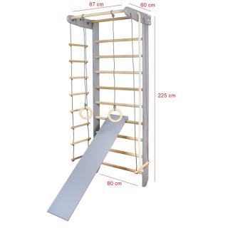ŽEBŘINY S PŘÍSLUŠENSTVÍM SPORTBABY GREY 3-225/240-2 Výška konstrukce: 225 cm