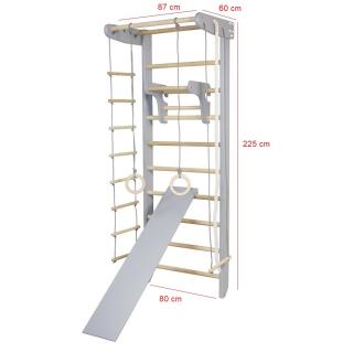 ŽEBŘINY S PŘÍSLUŠENSTVÍM SPORTBABY GREY 3-225/240 Výška konstrukce: 225 cm