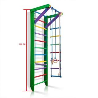 ŽEBŘINY S PŘÍSLUŠENSTVÍM SPORTBABY ROBIN HOOD 2 - 220/240 Výška konstrukce: 220 cm