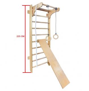 ŽEBŘINY S PŘÍSLUŠENSTVÍM SPORTBABY UNIVERSAL 3-225/240 (ZAVĚSNÁ HRAZDA) Výška konstrukce: 225 cm