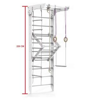 ŽEBŘINY S PŘÍSLUŠENSTVÍM SPORTBABY WHITE 3-220/240-1 Výška konstrukce: 220 cm