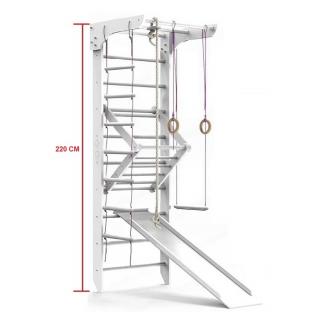 ŽEBŘINY S PŘÍSLUŠENSTVÍM SPORTBABY WHITE 3-220/240 Výška konstrukce: 220 cm