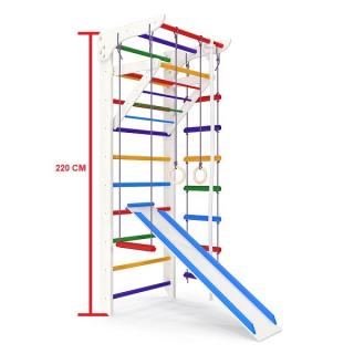 ŽEBŘINY S PŘÍSLUŠENSTVÍM SPORTBABY WHITE and COLOR 3-220/240 Výška konstrukce: 220 cm