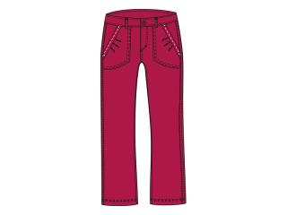 Loap KADLA kalhoty dětské červená vel. 104-110