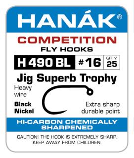 Muškařské háčky Hanák Competition H 490 BL Jig Superb Trophy