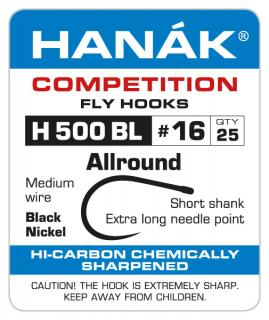 Muškařské háčky Hanák Competition H 500 BL