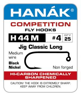 Muškařský háček Hanák Competition H44M Jig Classic Long