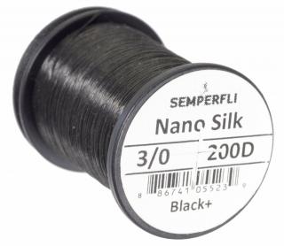 Semperfli Nano Silk 3/0 - Černá