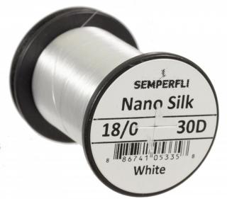 Semperfli Nano Silk Ultra 18/0 - Bílá