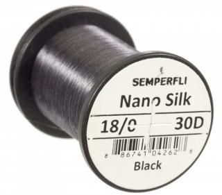 Semperfli Nano Silk Ultra 18/0 - BULK 500m - Černá