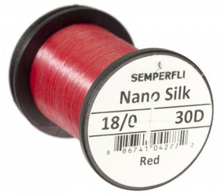 Semperfli Nano Silk Ultra 18/0 - Červená