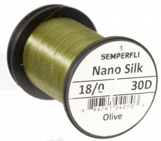 Semperfli Nano Silk Ultra 18/0 - Olivová