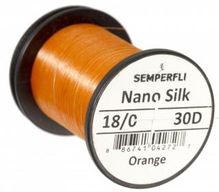 Semperfli Nano Silk Ultra 18/0 - Oranžová