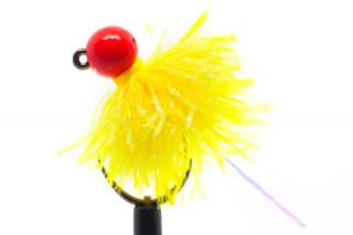Tungsten jig blob yellow and red head