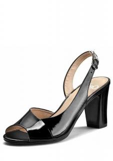 Caprice dámské lakované sandále 9-28311-26 black Velikost: 36