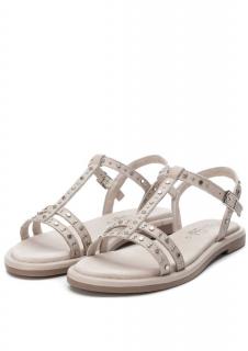 CARMELA dámské kožené sandále 67259 šedé Velikost: 36