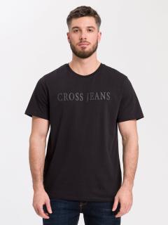 Cross pánské triko s nápisem černé Velikost: L