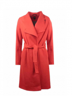 Funk´N´Soul dámský flaušový kabát trenčkot oranžový Velikost: M