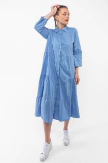 Hailys dámské košilové šaty Cecila modré Velikost: XL