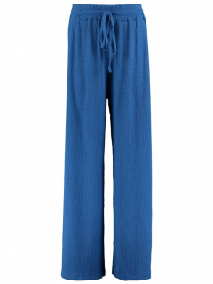 Hailys dámské letní široké kalhoty Azita modré Velikost: L