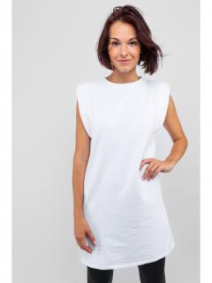 Hailys dámské šaty s ramenními vycpávkami Quinn bílé Velikost: L