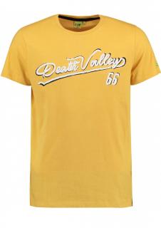 Hailys pánské triko s krátkým rukávem a nápisem Death valley žluté Velikost: S