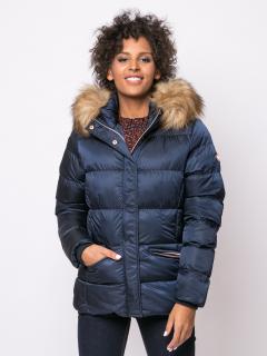 Heavy Tools dámská zimní bunda s kožešinou Natura modrá Velikost: S