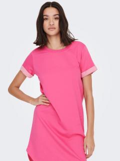 JDY dámské tričkové šaty Ivy růžové Velikost: M