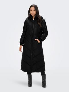 JDY dámský dlouhý zimní kabát Skylar černý Velikost: XL