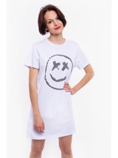 Noisy May dámské prodloužené triko Zodiac Smiley bílé Velikost: L