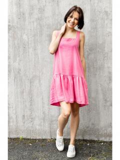 Noisy May dámské šaty bez rukávů Ida Emilia růžové Velikost: XL