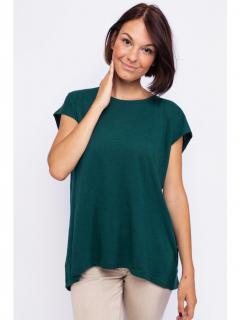 Noisy May dámské tričko Mathilde volný střih lahvově zelené Velikost: M