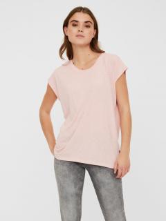 Noisy May dámské tričko Mathilde volný střih růžové Velikost: M