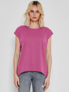 Noisy May dámské tričko Mathilde volný střih růžové Velikost: S